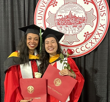 two graduates
